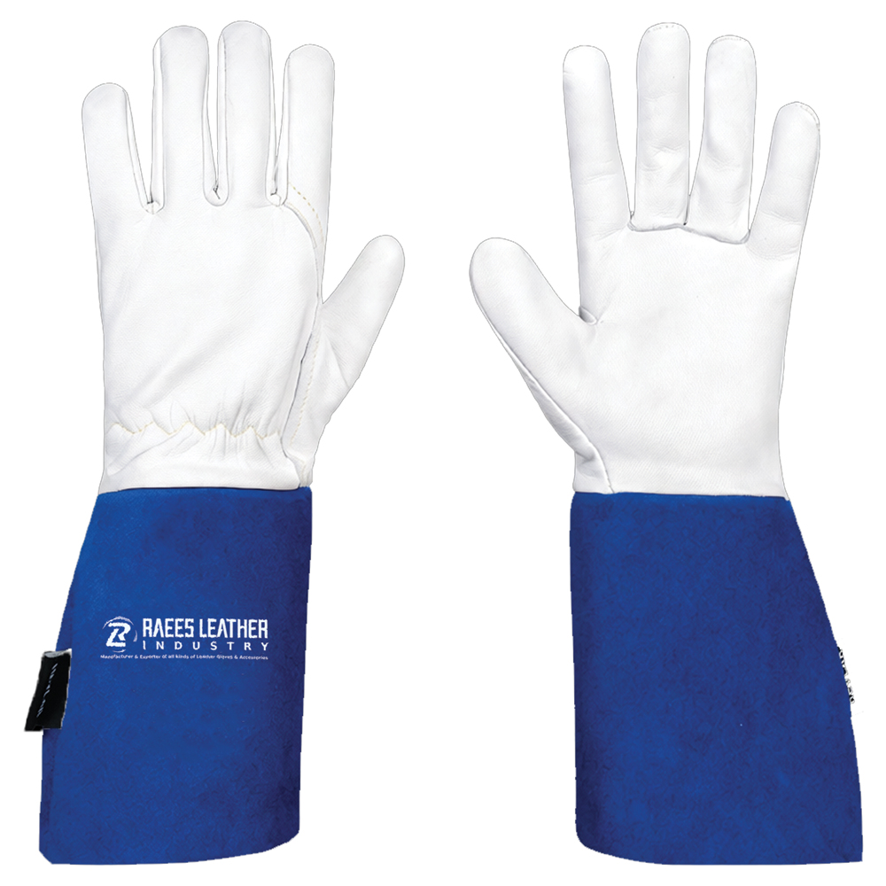 RLI-1150 Blue TIG Welding Gloves With Blue Cuff