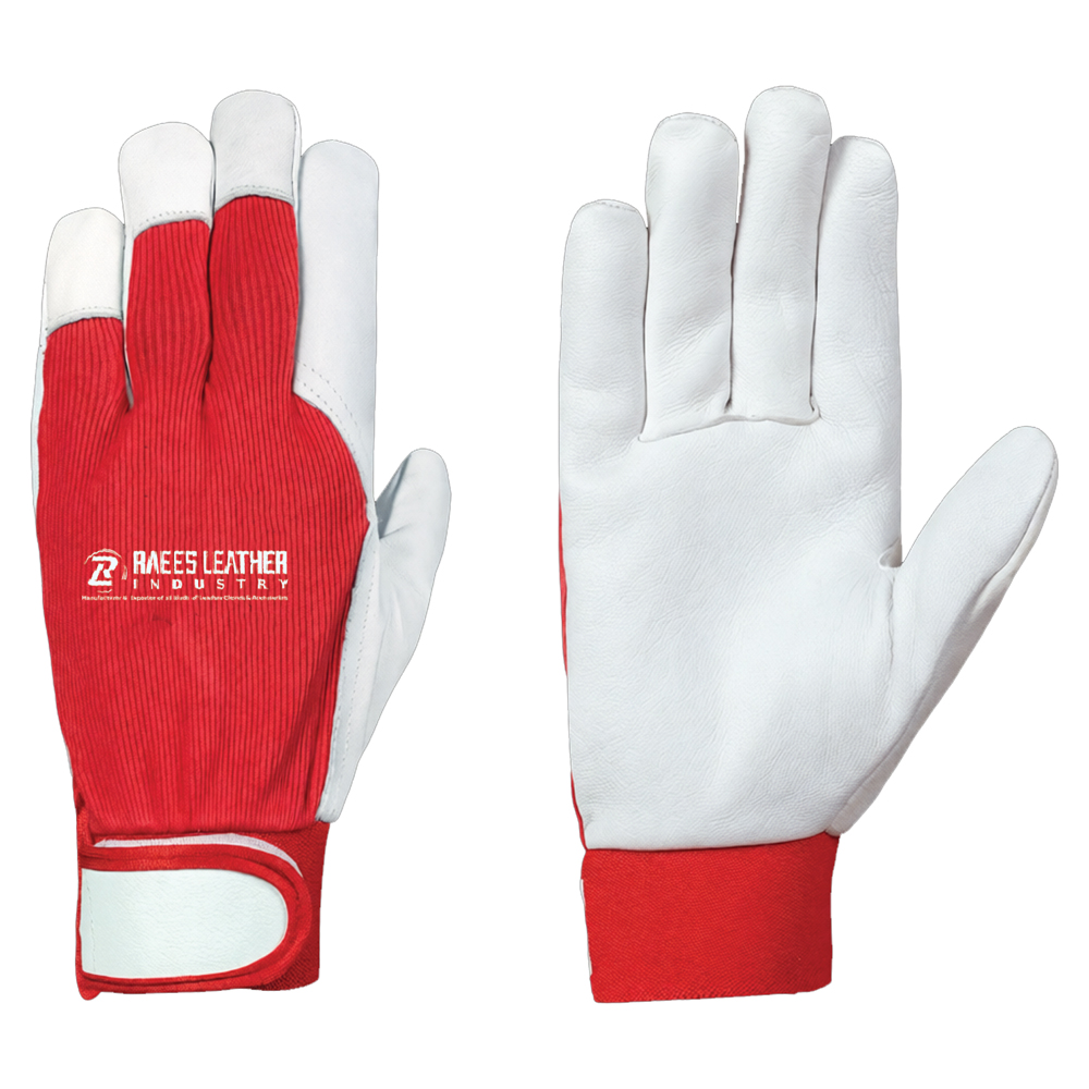 RLI-1252 Winter Velcro Leather Gloves with Warmth