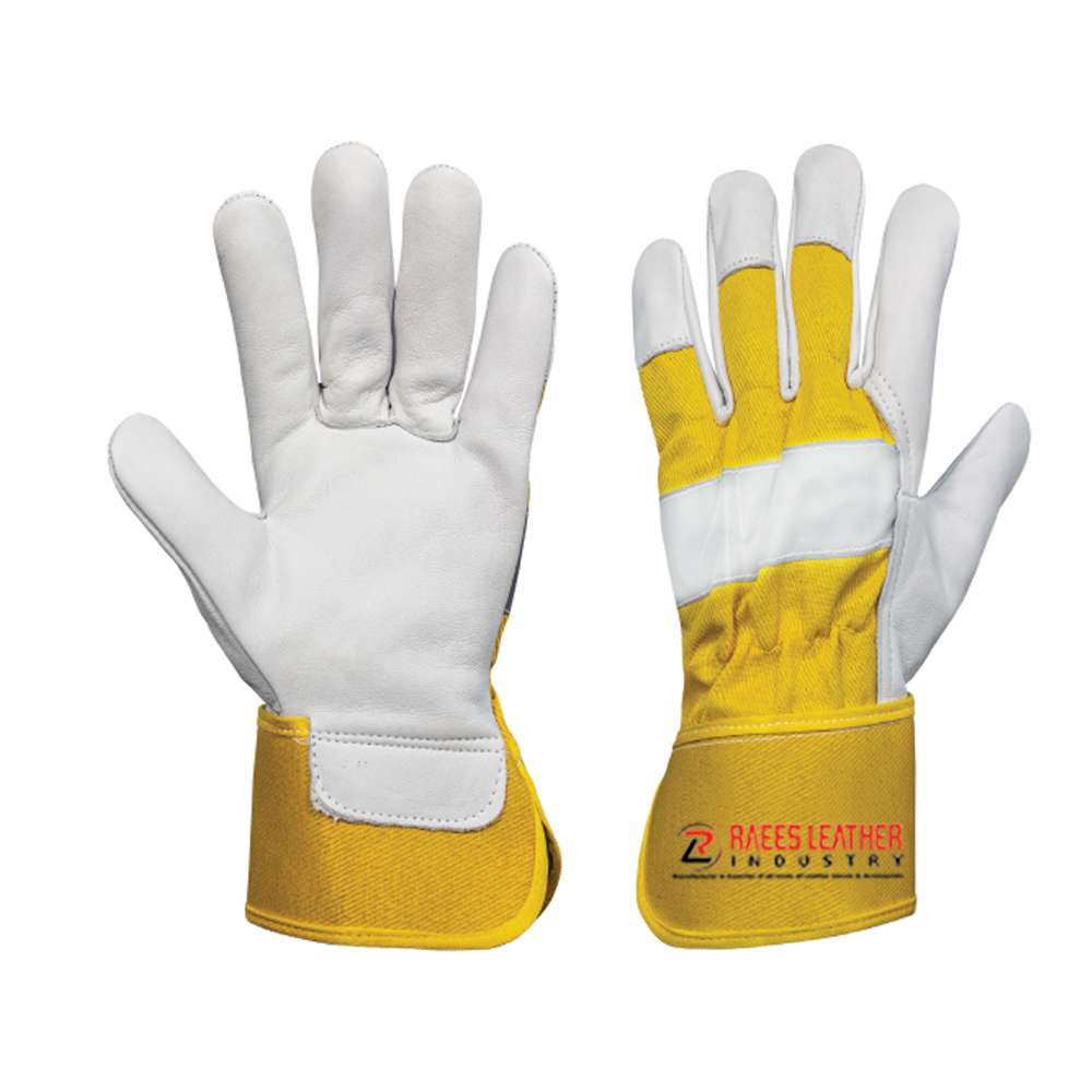 RLI-8080 Economy Goat Leather Assembly Gloves, Yellow