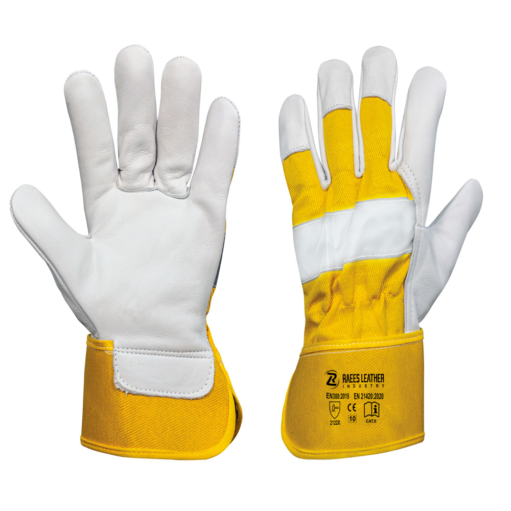RLI-4040 Goat Leather Assembly Gloves, Yellow